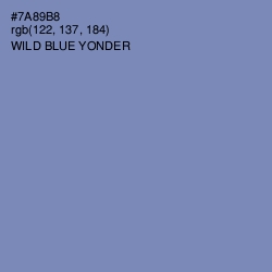 #7A89B8 - Wild Blue Yonder Color Image